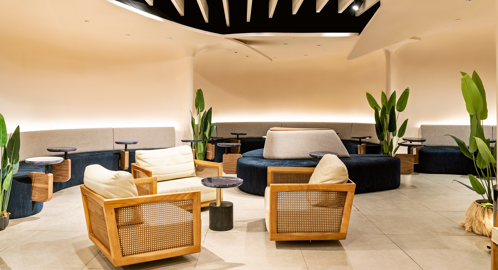 Área de estar do Visa Infinite Lounge